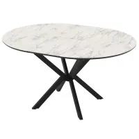 Masă de bucătărie extensibilă Magnus Diano MDF/ Marmura White photo 2