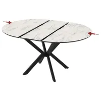 Masă de bucătărie extensibilă Magnus Diano MDF/ Marmura White photo 5
