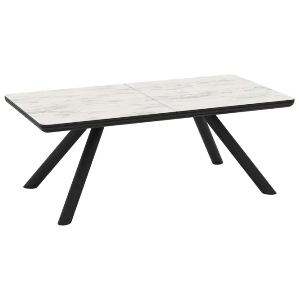 Masă de bucătărie extensibilă Magnus Zorix MDF/ Marmura White photo 1
