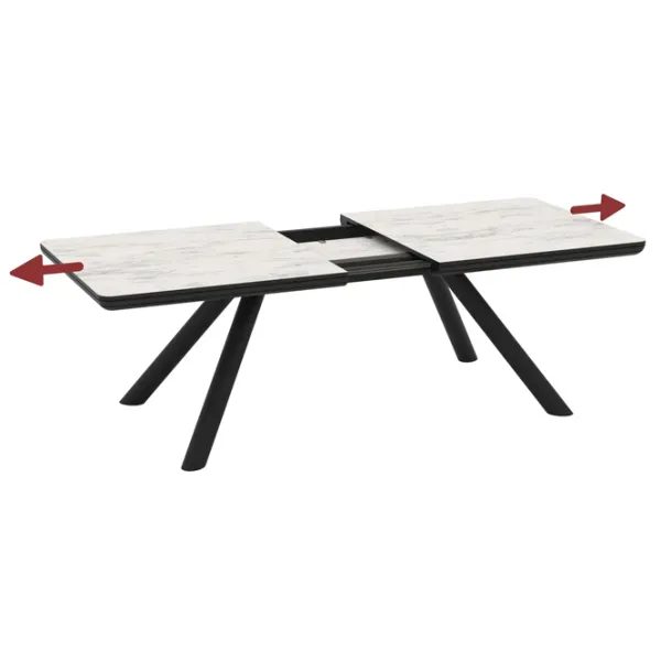 Masă de bucătărie extensibilă Magnus Zorix MDF/ Marmura White photo 3