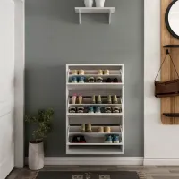 Dulap pentru încălțăminte Trendy Lupa 3 109 x 70 x 25 /White /White photo 4