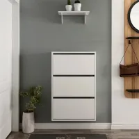 Dulap pentru încălțăminte Trendy Lupa 3 109 x 70 x 25 /White /White photo 7