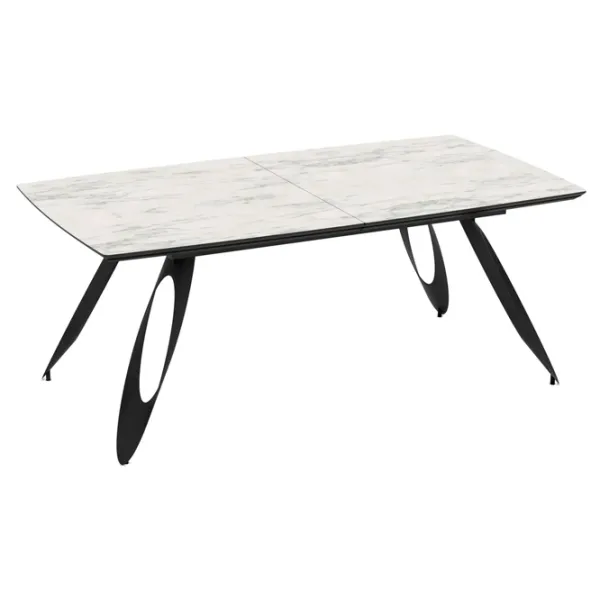 Masă de bucătărie extensibilă Magnus Merkur MDF/ Marmura White photo 1