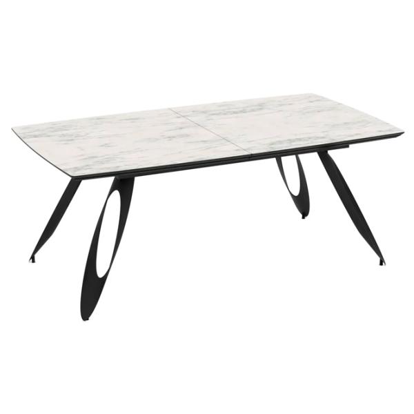 Masă de bucătărie extensibilă Magnus Merkur MDF/ Marmura White photo 1