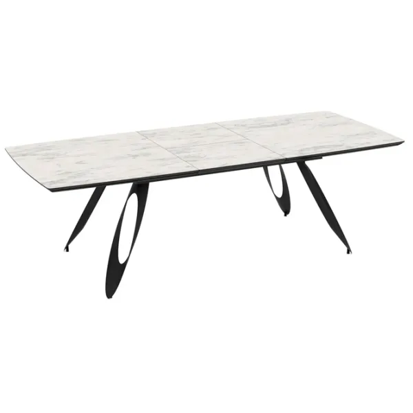 Masă de bucătărie extensibilă Magnus Merkur MDF/ Marmura White photo 2