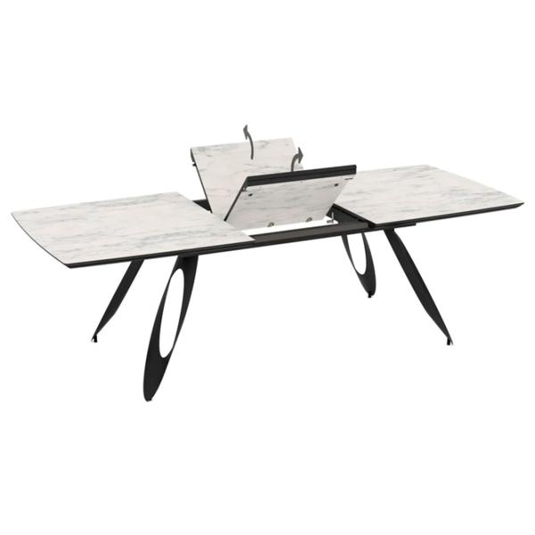 Masă de bucătărie extensibilă Magnus Merkur MDF/ Marmura White photo 4