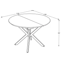 Masă de bucătărie extensibilă Magnus Dobok MDF/ Mola photo 4