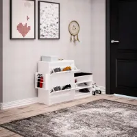 Dulap pentru încălțăminte Trendy Trend 80 x 130 x 31 /White /White photo 4