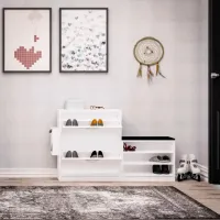 Dulap pentru încălțăminte Trendy Trend 80 x 130 x 31 /White /White photo 5