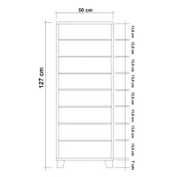 Dulap pentru încălțăminte Trendy Pisicile Filinta 127 x 50 x 38 /White /White photo 2