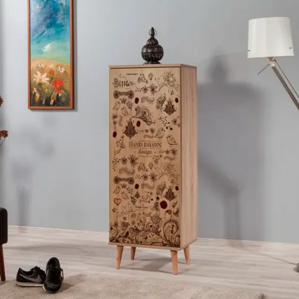 Dulap pentru încălțăminte Trendy Filinta-731 127 x 50 x 38 /Sonoma Oak /Sonoma photo 5