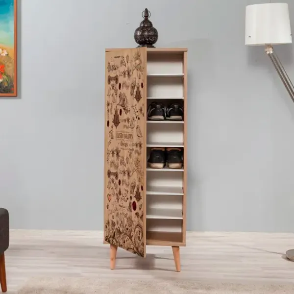 Dulap pentru încălțăminte Trendy Filinta-731 127 x 50 x 38 /Sonoma Oak /Sonoma photo 6