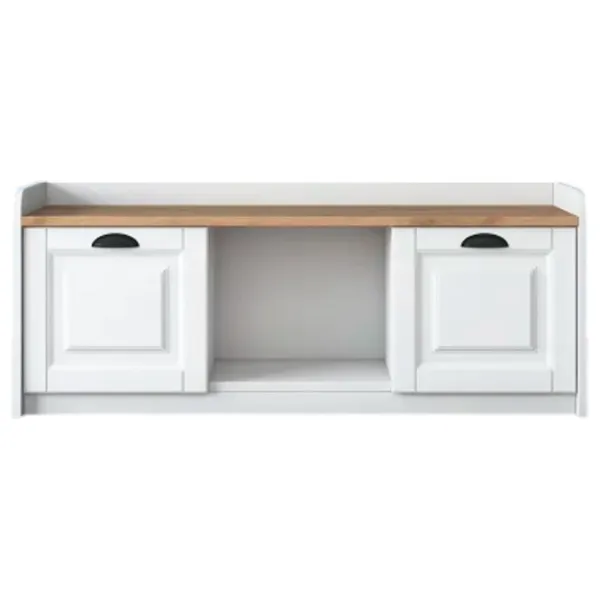 Dulap pentru încălțăminte Trendy P2-1808 40 x 120 x 40 /White Walnut /White photo 1