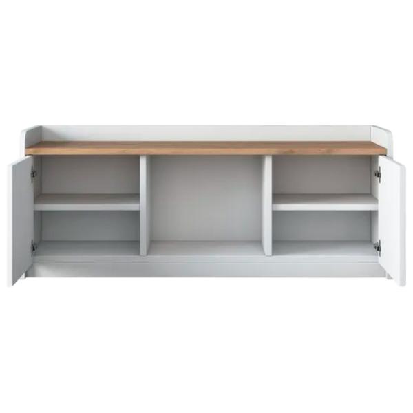 Dulap pentru încălțăminte Trendy P2-1808 40 x 120 x 40 /White Walnut /White photo 2