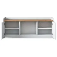 Dulap pentru încălțăminte Trendy P2-1808 40 x 120 x 40 /White Walnut /White photo 2