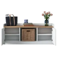 Dulap pentru încălțăminte Trendy P2-1808 40 x 120 x 40 /White Walnut /White photo 3