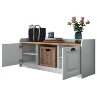 Dulap pentru încălțăminte Trendy P2-1808 40 x 120 x 40 /White Walnut /White photo 4
