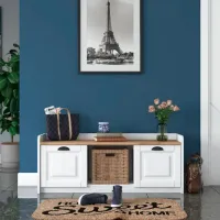 Dulap pentru încălțăminte Trendy P2-1808 40 x 120 x 40 /White Walnut /White photo 8
