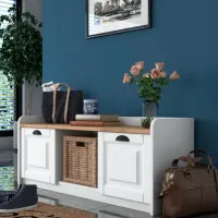 Dulap pentru încălțăminte Trendy P2-1808 40 x 120 x 40 /White Walnut /White photo 9