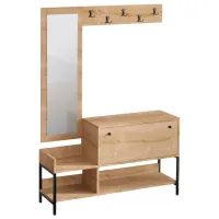 Обувной шкаф Trendy Nonso 70 x 120 x 35см /Сапфировый дуб /Дуб