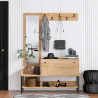 Обувной шкаф Trendy Nonso 70 x 120 x 35см /Сапфировый дуб /Дуб photo 3