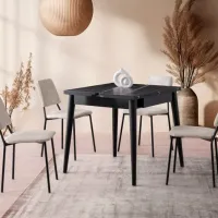 Кухонный стол раскладной Trendy Totem ДСП/ Черный photo 6