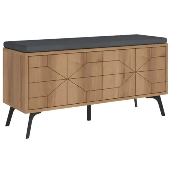 Обувной шкаф Trendy Dune Bench 55 x 107 x 35см /Хитит /Светло-коричневый photo 1