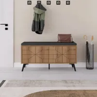Обувной шкаф Trendy Dune Bench 55 x 107 x 35см /Хитит /Светло-коричневый photo 3