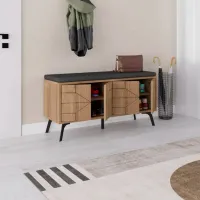 Обувной шкаф Trendy Dune Bench 55 x 107 x 35см /Хитит /Светло-коричневый photo 4