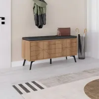 Обувной шкаф Trendy Dune Bench 55 x 107 x 35см /Хитит /Светло-коричневый photo 5