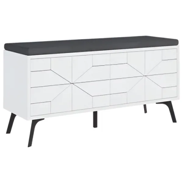 Обувной шкаф Trendy Dune Bench 55 x 107 x 35см /White /Белый photo 1