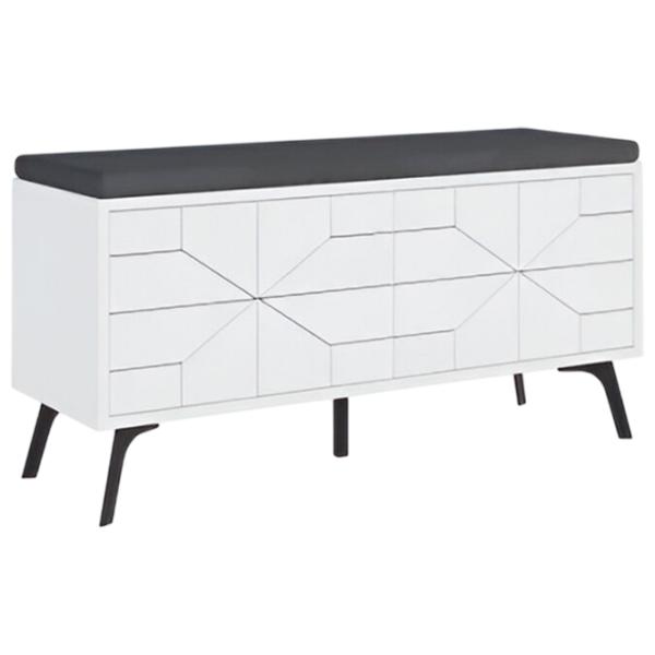 Обувной шкаф Trendy Dune Bench 55 x 107 x 35см /White /Белый photo 1