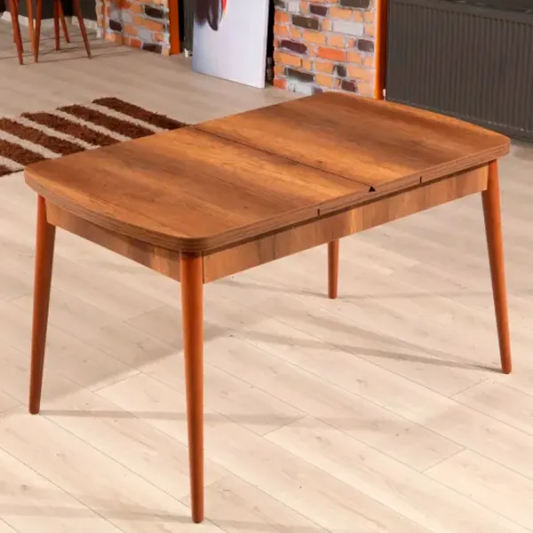Masă de bucătărie extensibilă Trendy Barok PAL/ Brown photo 2