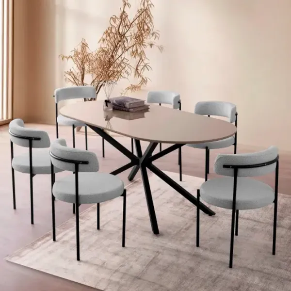 Masă de bucătărie fixă Trendy Aura MDF/ Mocha photo 5