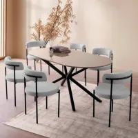 Кухонный стол зафиксированный Trendy Aura МДФ/ Мокко photo 5
