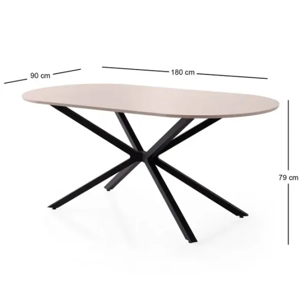 Masă de bucătărie fixă Trendy Aura MDF/ Mocha photo 8