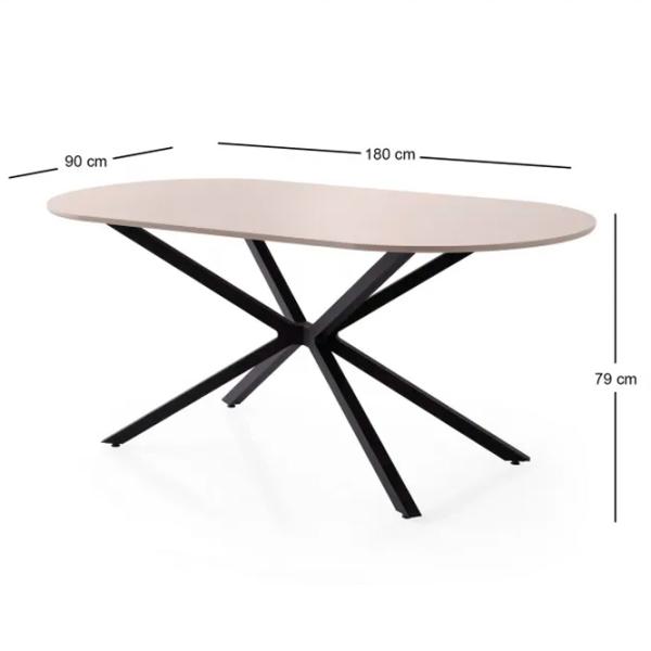 Masă de bucătărie fixă Trendy Aura MDF/ Mocha photo 8