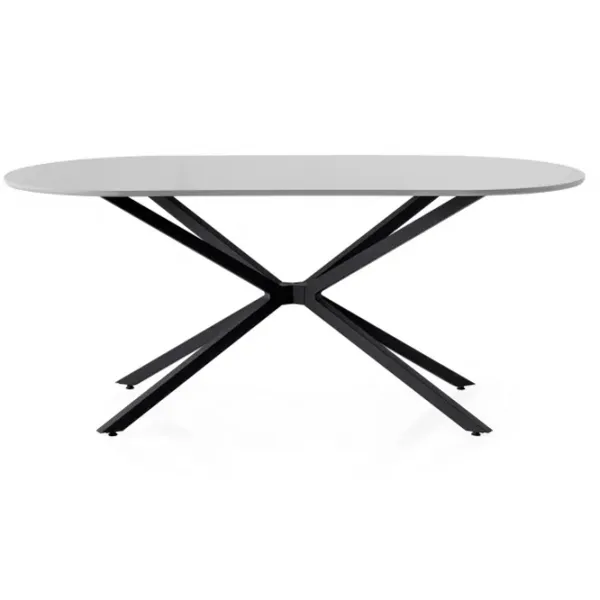 Masă de bucătărie fixă Trendy Aura MDF/ Light Gray photo 1