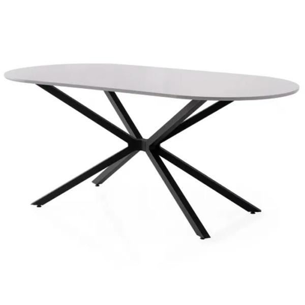 Masă de bucătărie fixă Trendy Aura MDF/ Light Gray photo 2