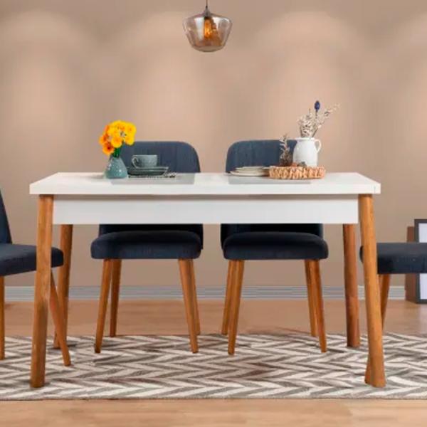 Кухонный стол зафиксированный Trendy Costa ДСП/ Белый photo 3