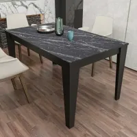 Кухонный стол зафиксированный Trendy Bud ДСП/ Черный photo 3