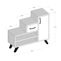 Dulap pentru încălțăminte Trendy Retro 77 x 90 x 33 /Atlantic Pine /Atlantic Pine photo 2