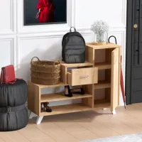 Dulap pentru încălțăminte Trendy Retro 77 x 90 x 33 /Sapphire Oak /Oak photo 4