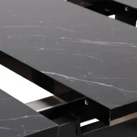 Masă de bucătărie extensibilă Trendy Steaua PAL melaminat/ Black photo 7
