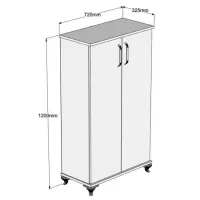 Dulap pentru încălțăminte Trendy ARI 120 x 72 x 33 /White /White photo 2