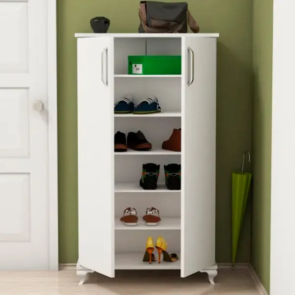 Обувной шкаф Trendy ARI 120 x 72 x 33см /White /Белый photo 5