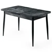 Masă de bucătărie extensibilă Trendy Da PAL/ Black