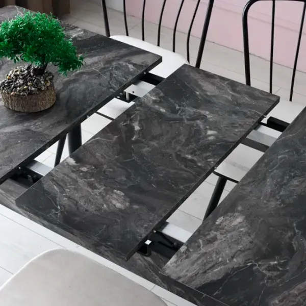 Masă de bucătărie extensibilă Trendy Da PAL/ Black photo 5