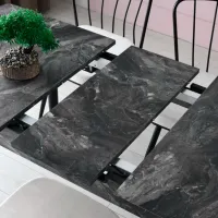 Кухонный стол раскладной Trendy Da ДСП/ Черный photo 5