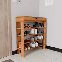 Etajeră pentru încălțăminte Trendy Royal 90 x 80 x 30 /Walnut /Walnut photo 4
